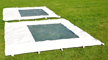 Nexos Hochwertiger Falt-Pavillon Partyzelt mit 2 Seitenteilen PROFI Ausführung für Garten Terrasse Feier Markt als Unterstand Plane wasserdichtes Dach 3 x 3 m champagner - 