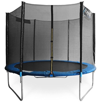 Kinetic Sports Outdoor Gartentrampolin Komplettset Ø 305 cm Sicherheitsnetz Randabdeckung Leiter Abdeckplane - 