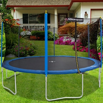 Ultrasport Gartentrampolin inklusive Sicherheitsnetz Uni-Jump, Blau, 366 cm, 331300000256 - 