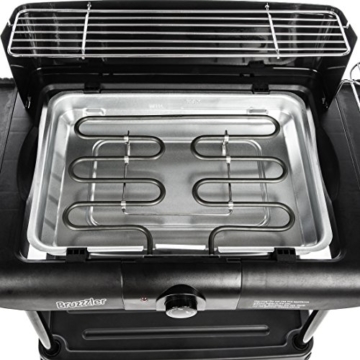 Bruzzzler BBQ Elektrogrill - Standgrill mit Warmhalte-Rost, (2000 Watt) - 