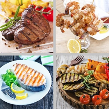 Bruzzzler BBQ Elektrogrill - Standgrill mit Warmhalte-Rost, (2000 Watt) - 